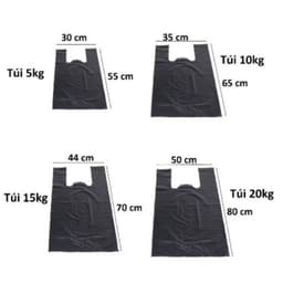 Túi đựng rác loại dày, Túi bóng đen gói hàng (1kg) 4