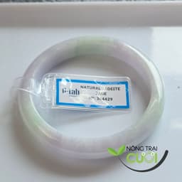 Vòng Tay Cam Thach Xanh Tím type A, ni 54mm - Nông Trại Cười 1