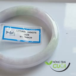 Vòng Tay Cam Thach Xanh Tím type A, ni 54mm - Nông Trại Cười 2
