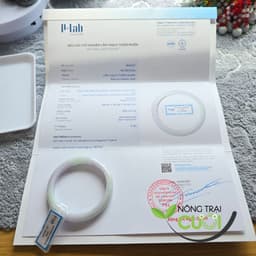 Vòng Tay Cam Thach Xanh Tím type A, ni 54mm - Nông Trại Cười 5