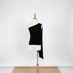 [ Hiền BigSize] Áo Thun Lạnh Lệch Vai Nữ Ôm Body Dáng Ôm Phối Vạt Rủ Sang Chảnh - Áo Kiểu Nữ Đi Chơi Tiệc Sexy Sành Điệu 3
