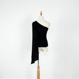 [ Hiền BigSize] Áo Thun Lạnh Lệch Vai Nữ Ôm Body Dáng Ôm Phối Vạt Rủ Sang Chảnh - Áo Kiểu Nữ Đi Chơi Tiệc Sexy Sành Điệu 4