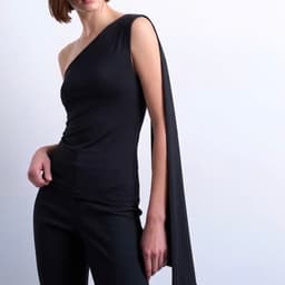 [ Hiền BigSize] Áo Thun Lạnh Lệch Vai Nữ Ôm Body Dáng Ôm Phối Vạt Rủ Sang Chảnh - Áo Kiểu Nữ Đi Chơi Tiệc Sexy Sành Điệu 1