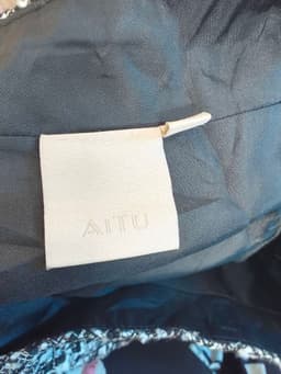 [2hand] Chân váy dạ tweet kẻ đan dáng chữ A size S M 3