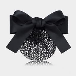 Kẹp tóc búi nơ có lưới DUBOCHIC 10cm văn phòng quà tặng làm việc chuyên nghiệp 1
