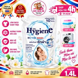 [ CHUẨN THÁI] NƯỚC GIẶT HYGIENE Expert Wash NỘI ĐỊA THÁI LAN TÚI 1L4 7
