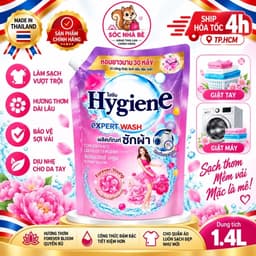 [ CHUẨN THÁI] NƯỚC GIẶT HYGIENE Expert Wash NỘI ĐỊA THÁI LAN TÚI 1L4 8