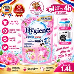 [ CHUẨN THÁI] NƯỚC GIẶT HYGIENE Expert Wash NỘI ĐỊA THÁI LAN TÚI 1L4 9