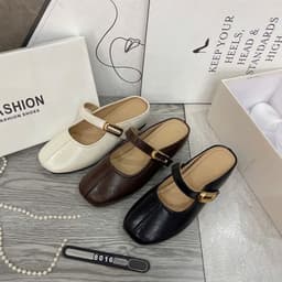 Dép Sục da quai khóa vàng 3p (mã 8016) fullbox 1