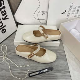 Dép Sục da quai khóa vàng 3p (mã 8016) fullbox 3