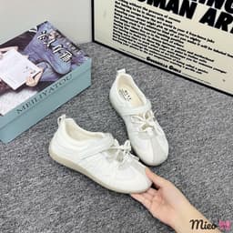 🎀 Giày thể thao hàng Qccc đế bệt siêu nhẹ , bản quai dán đan dây trendy , dễ mix mọi outfit Fullbox #2626 9