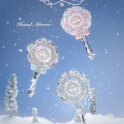 [sẴn-hoả tốc]Gương cầm tay Snow Ballet bst mới Flower Knows/Hoa biết 1