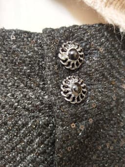 [2hand] Quần soóc dạ tweet đen bling size L 3