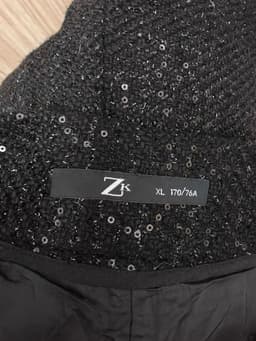 [2hand] Quần soóc dạ tweet đen bling size L 4