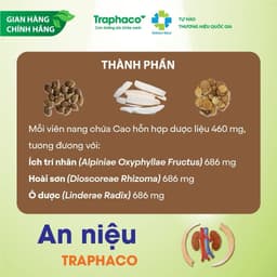 TPBVSK An Niệu Traphaco - Hỗ Trợ Giảm Tiểu Đêm, Tiểu Nhiều Lần Do Thận Kém Hộp 30 Viên 5