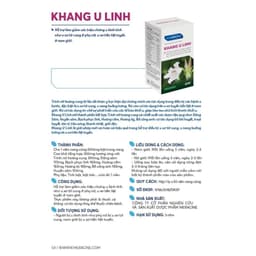 Viên uống Khang U Linh - Hỗ trợ làm giảm triệu chứng u lành tính như u xơ tử cung phụ nữ, u xơ tiền liệt tuyến nam giới 2