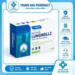 Viên uống Bổ Phổi Lungwellz Meracine - Hỗ Trợ Bổ Phổi, Giảm Ho, Giảm Đau Rát Họng,Khản Tiếng - Hộp 30 Viên 1