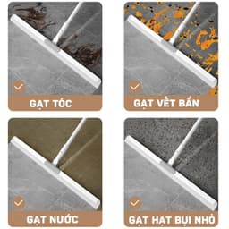 Chổi Gạt Nước Silicon Đa Năng 3in1 - Cây Lau Nhà Quét Bụi, Kính, Sàn Nhà Tắm Xoay 360 Độ Cao Cấp 7