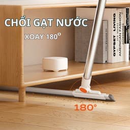 Chổi Gạt Nước Silicon Đa Năng 3in1 - Cây Lau Nhà Quét Bụi, Kính, Sàn Nhà Tắm Xoay 360 Độ Cao Cấp 5