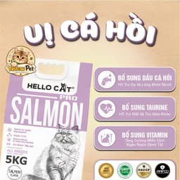 [ 5KG SEAL CHÍNH HÃNG ] Hạt Cho Mèo HelloCat Tuna Salmon Hairball – Hỗ Trợ Tiêu Búi Lông, Chăm Sóc Da Lông, Tăng Cân 7