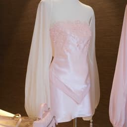(Dmina) Set tiểu thư lụa thêu ba chi tiết áo cúp quây ren và chân váy A tôn dáng kèm áo khoác ngoài 7
