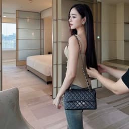 (Dmina) Áo 2 dây thiết kế nút kiểu phong cách thời thượng cổ vuông tôn eo và v1 quyến rũ sang chảnh 3