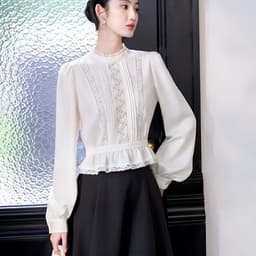 sơ mi công sở ren  mang phong cách thanh lịch, sang trọng và quý phái 2