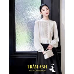 sơ mi công sở ren  mang phong cách thanh lịch, sang trọng và quý phái 9