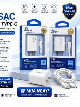 Bộ Sạc Nhanh 2.4A APEST Kèm Cáp Sạc Cho IP - Adroi Tiện Lợi Bảo Hành 12 Tháng 6