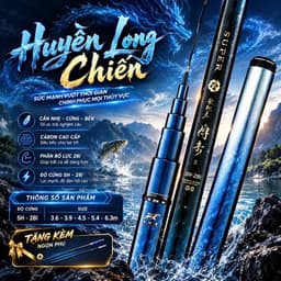 Huyền Long Chiến 5h e đủ size   3.6m= , 3.9m= , 4.5m= , 5.4m=  , 6.3m=   Nhiều giảm ạ @All 1