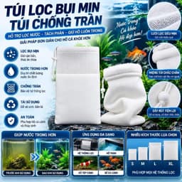 Bông lọc hồ cá V2 lớp thế hệ mới 2026 giúp giữ phân bụi mịn ,cặn hồ cá 1