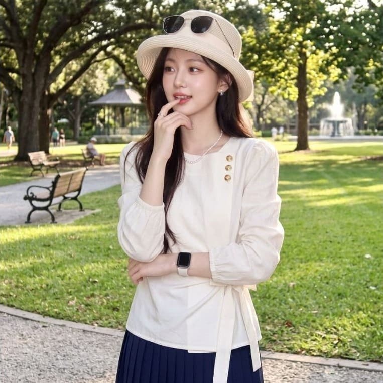 Sơ Mi Công sở Mang đậm phong cách Hàn Quốc thanh lịch, nhẹ nhàng