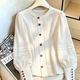 Áo sơ mi kiểu nữ dài tay. công sở cao cấp thanh lịch, nữ tính và dịu dànG 1