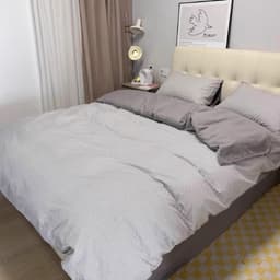 Bộ vỏ chăn ga gối Cotton Organic 4 món,vải cotton sợi bông thoáng mát,màu sắc basic 6