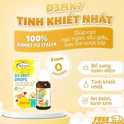 Avisure D3-MK7 ( :15ml : 20ml ; 30 ml ) d3k2 tinh khiết tự nhiên cho bé giúp tăng chiều cao, chắc xương> BUNBUN SHOP 1
