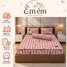 Bộ ga gối nỉ nhung 4 món mềm mịn,giữ nhiệt tốt,chất vải êm mềm mịn không rụng lông 1
