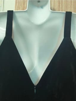 [2hand] Đầm nhung 2 dây đen cúp ngực dáng xoè lót tơ tôn dáng size S 4