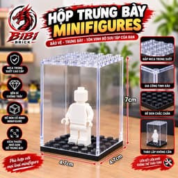 Hộp Trưng Bày Mô Hình Lắp Ghép Minifigires Chất Liệu Mica Trong Suốt 1