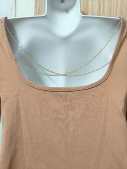 [2hand] Đầm thun tay dài màu cam đất xích chéo sau lưng size S M 3