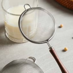 Rây lọc inox cán gỗ. Rây bột, matcha cán gỗ cỡ nhỏ - Majehome 5