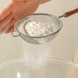 Rây lọc inox cán gỗ. Rây bột, matcha cán gỗ cỡ nhỏ - Majehome 2