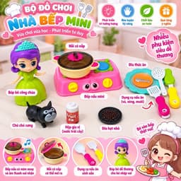 ( Túi ) Đồ chơi nấu ăn mini cho bé gái , đồ chơi nhập vai chủ đề nấu ẳn 3