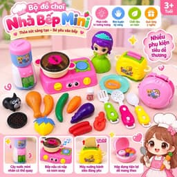 ( Túi ) Đồ chơi nấu ăn mini cho bé gái , đồ chơi nhập vai chủ đề nấu ẳn 2
