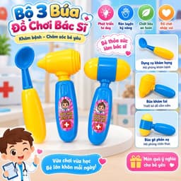 ( Túi ) Đồ chơi bác sĩ heo nha sĩ cho bé , đồ chơi nhập vai ,hàng việt 5