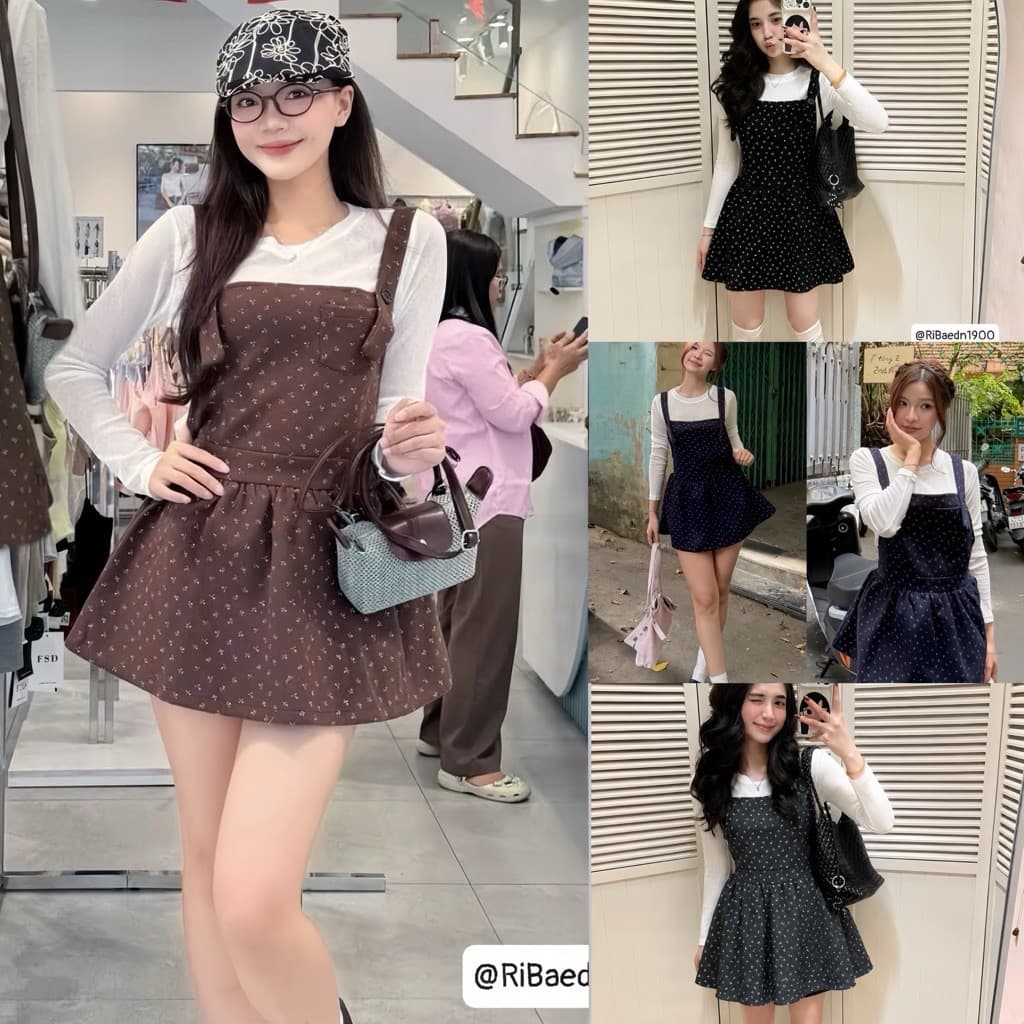 SET NỮ M06 YẾM DẠ HOA NHÍ MIX ÁO THUN GIẤY TRẺ TRUNG