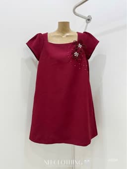 <Đầm bầu Quynhanhhouse> (NH CLOTHING) Váy tuyết mưa đính hoa H004 sm 9