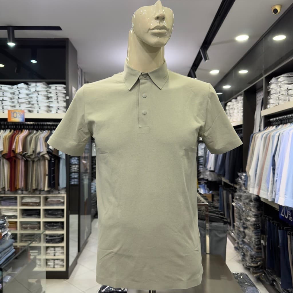 Áo polo nam Owen màu xanh tím than regular fit APV261555