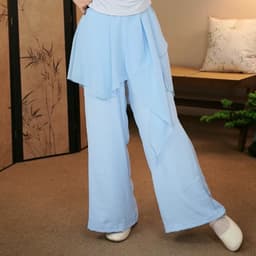 (Hàng sẵn) Quần Múa Cổ Trang Đương Đại Jazz cổ phong - Quần Dài Nữ Ống Rộng - Quần múa trung hoa biểu diễn 3
