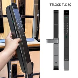 Khóa điện tử Nhận Diện Khuôn Mặt Face ID Vân Tay D20 D30 cho Cửa Nhôm Xingfa, App TTLOCK chống nước pin sạc lithium 5