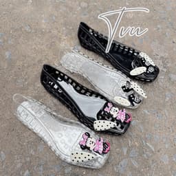 Giày Bệt Nhựa Lưới Mềm Dẻo - Nhẹ Êm Không Đau Chân - Kèm Tick Xinh 1
